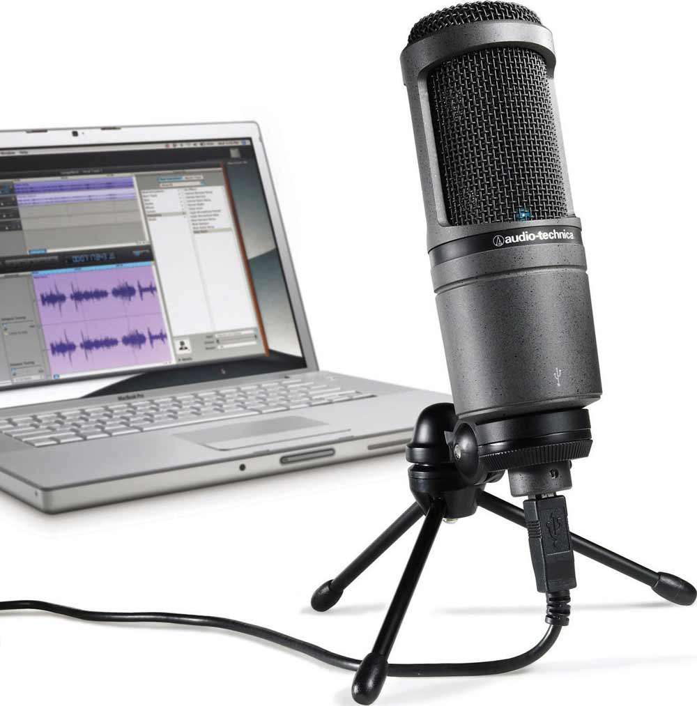 микрофон от фирмы audio-technica AT2020-USB