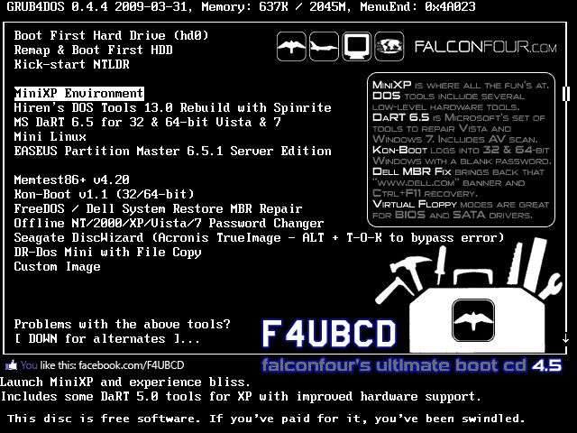 FalconFour’s Ultimate Boot CD