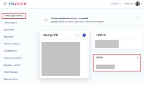 Где посмотреть ИНН на Госуслугах