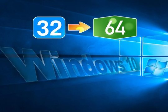 Как перейти с 32 на 64 битный windows 10